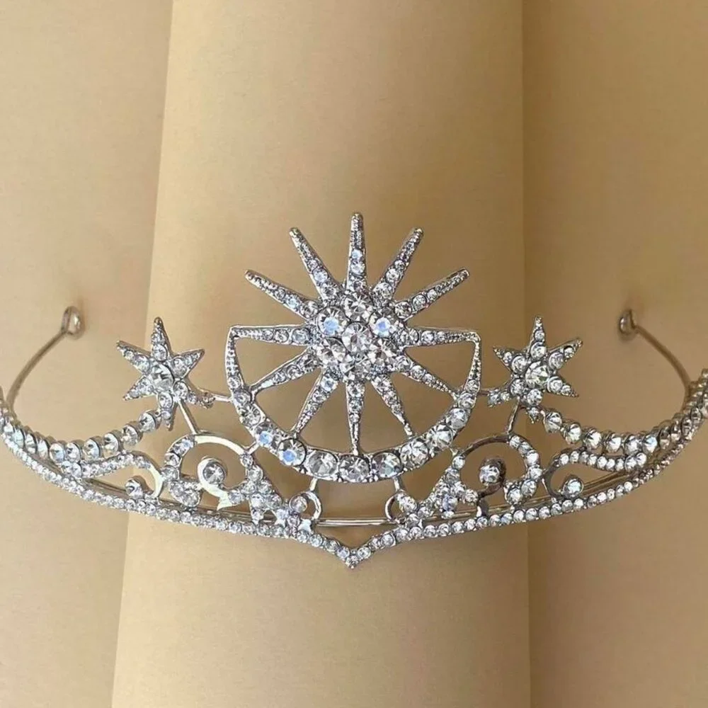 Bridal Tiara Headpiece Royal Queen Crowns
